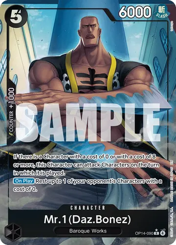 Mr.1(Daz.Bonez) OP14-090 (Alternate art)