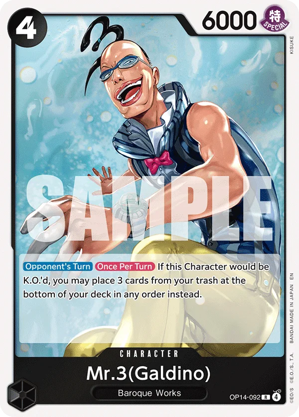 Mr.3(Galdino) OP14-092 – One Piece Card Game Character