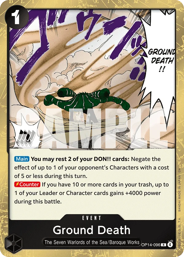 Ground Death OP14-096 – One Piece Card Game Event