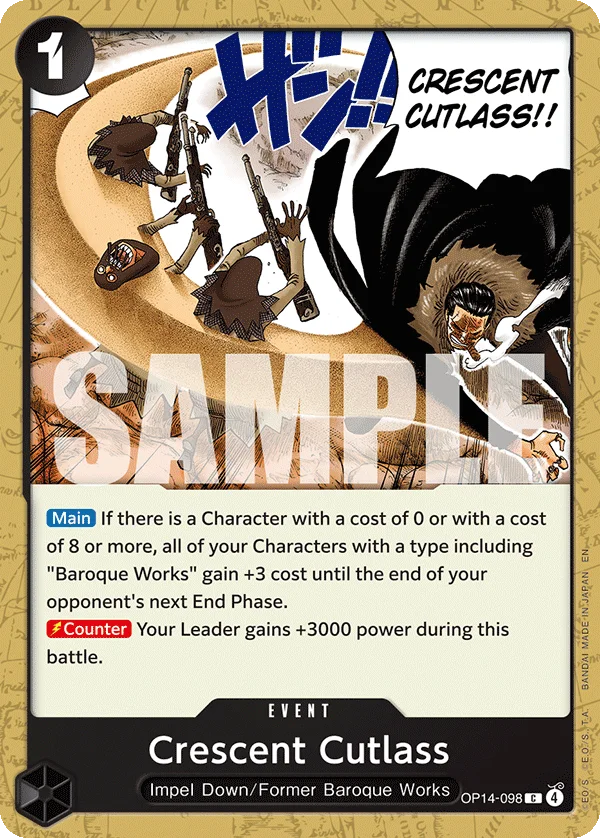 Crescent Cutlass OP14-098 – One Piece Card Game Event