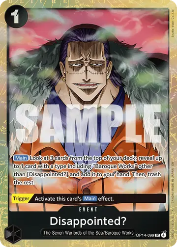 Disappointed? OP14-099 (Alternate art)