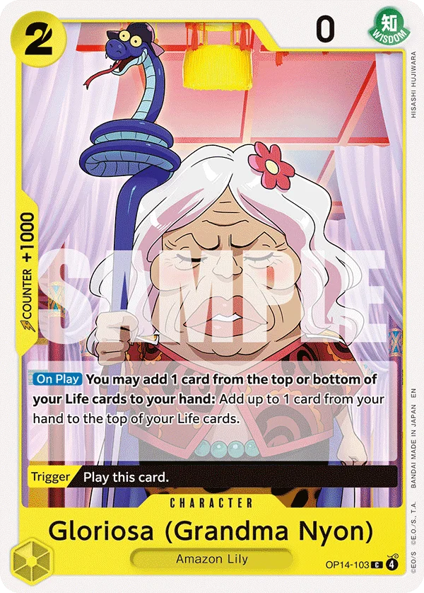Gloriosa (Grandma Nyon) OP14-103 – One Piece Card Game Character