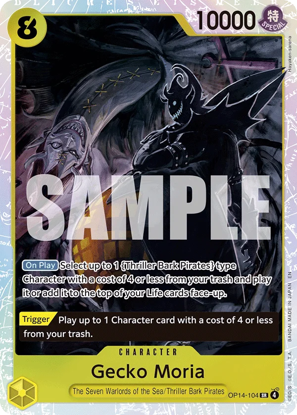 Gecko Moria OP14-104 – One Piece Card Game Character