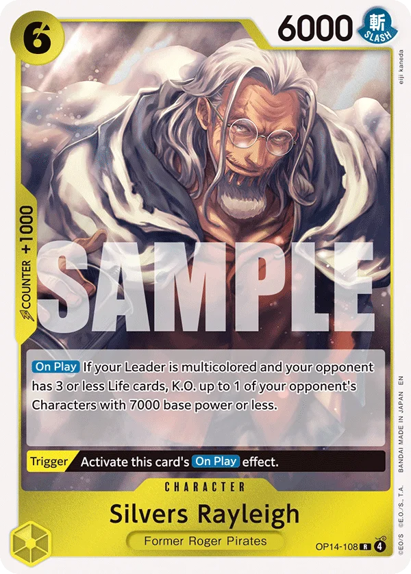 Silvers Rayleigh OP14-108 – One Piece Card Game Character