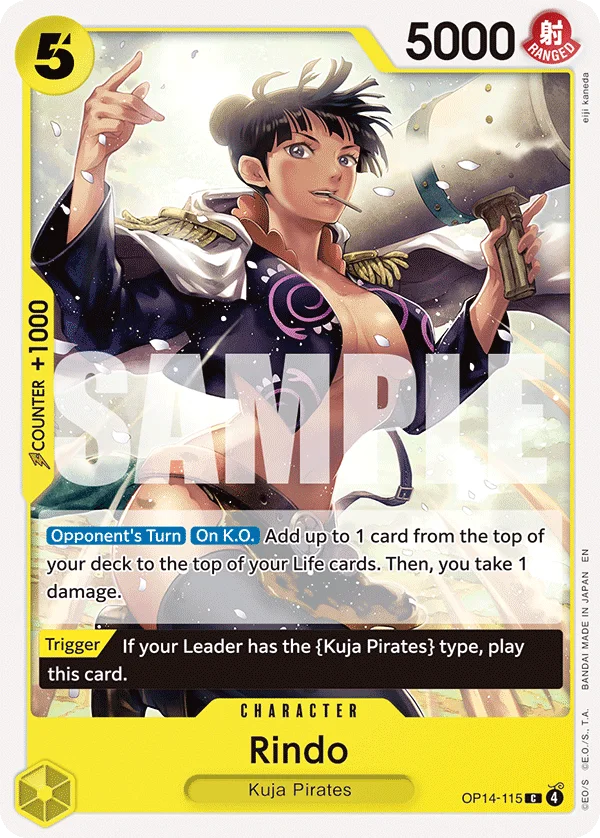 Rindo OP14-115 – One Piece Card Game Character