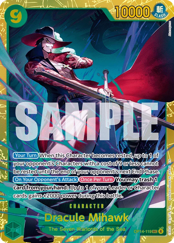 Dracule Mihawk OP14-119 – One Piece Card Game Character