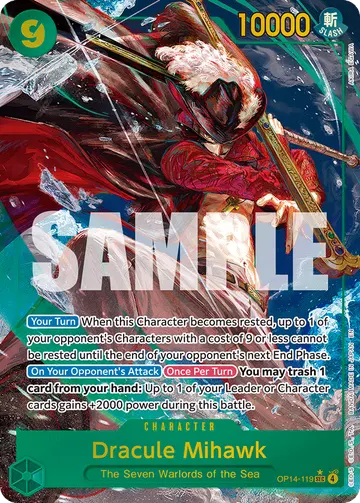 Dracule Mihawk OP14-119 (Alternate art)