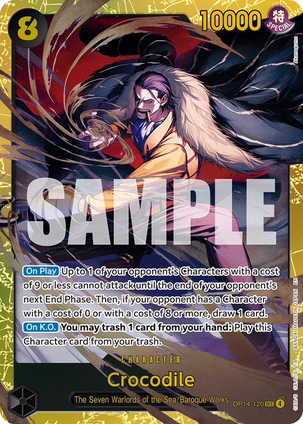 Crocodile OP14-120 – One Piece Card Game Character