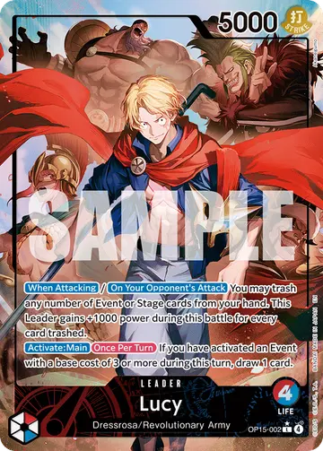 Lucy OP15-002 (Alternate art)