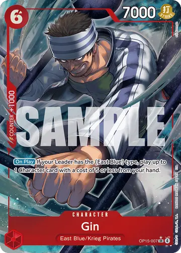 Gin OP15-007 (Alternate art)