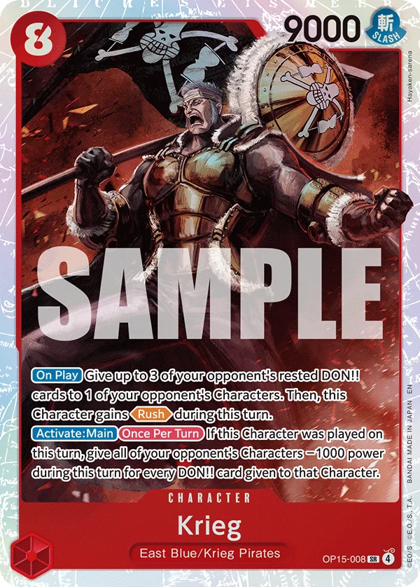 Krieg OP15-008 – One Piece Card Game Character