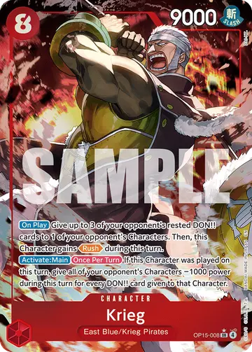 Krieg OP15-008 (Alternate art)