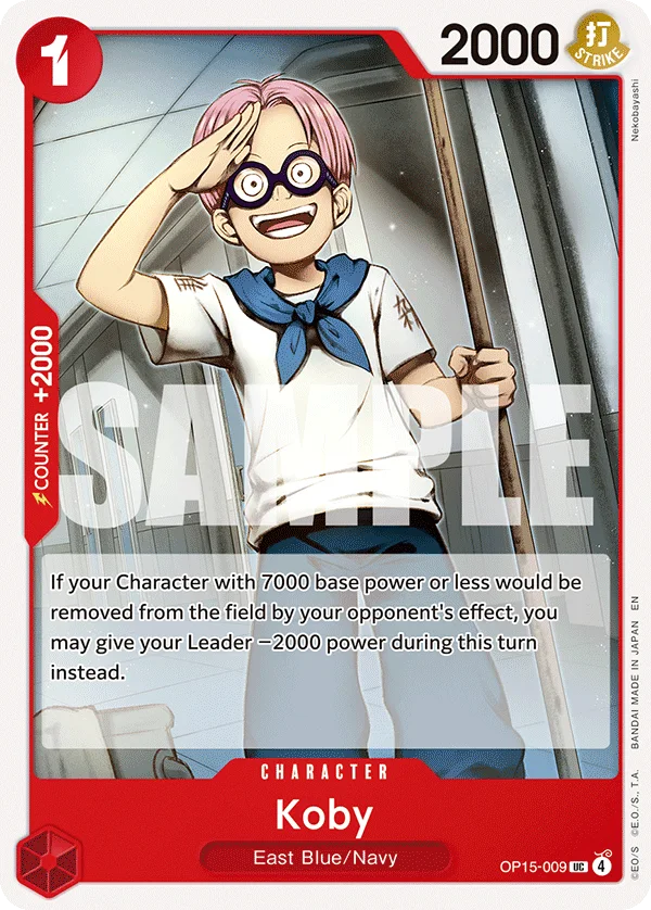 Koby OP15-009 – One Piece Card Game Character