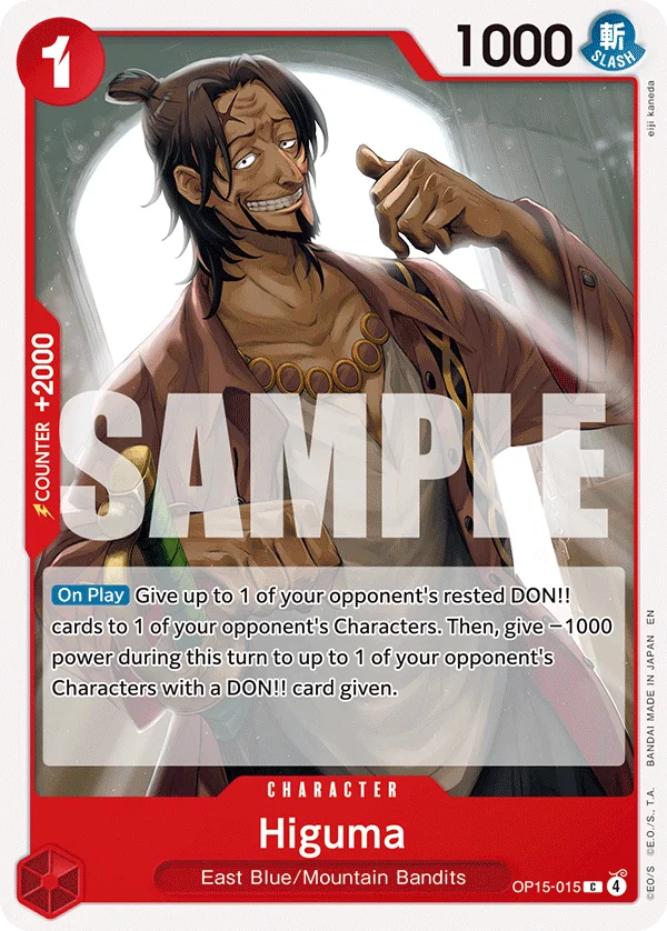 Higuma OP15-015 – One Piece Card Game Character