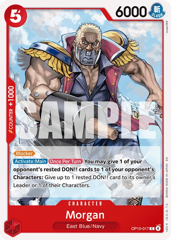 Morgan OP15-017 – One Piece Card Game Character