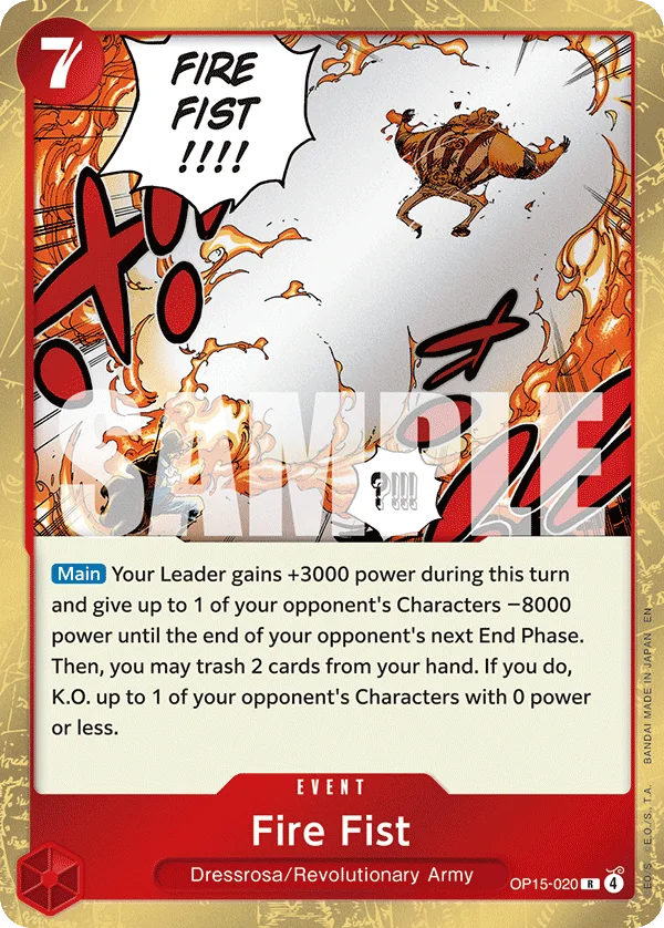 Fire Fist OP15-020 – One Piece Card Game Event