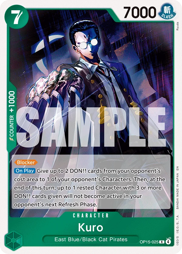 Kuro OP15-025 – One Piece Card Game Character