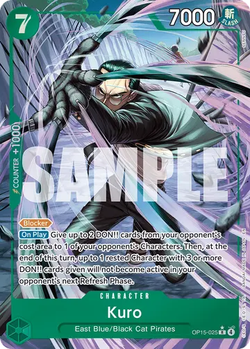 Kuro OP15-025 (Alternate art)