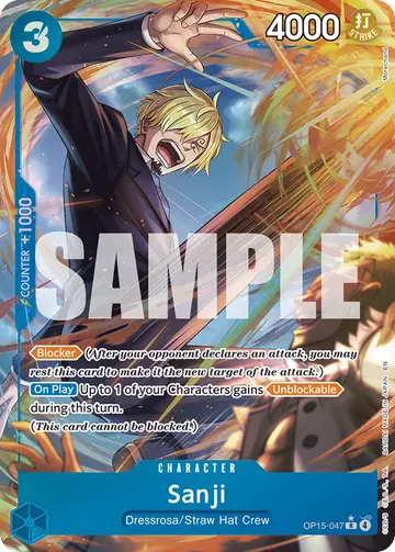 Sanji OP15-047 (Alternate art)