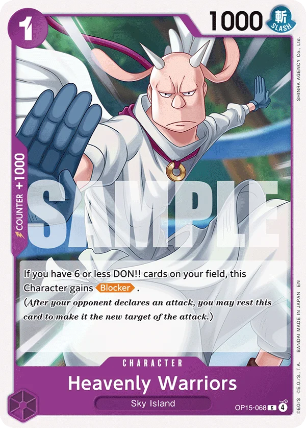 Heavenly Warriors OP15-068 – One Piece Card Game Character