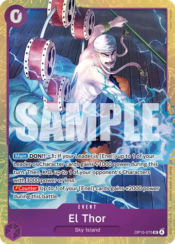 El Thor OP15-075 (Alternate art)