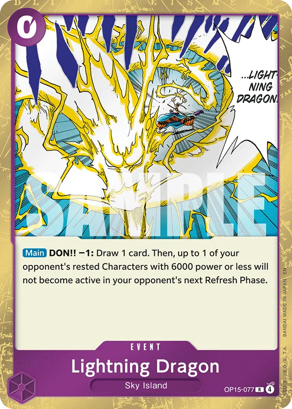 Lightning Dragon OP15-077 – One Piece Card Game Event