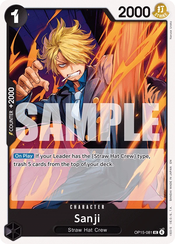 Sanji OP15-081 – One Piece Card Game Character