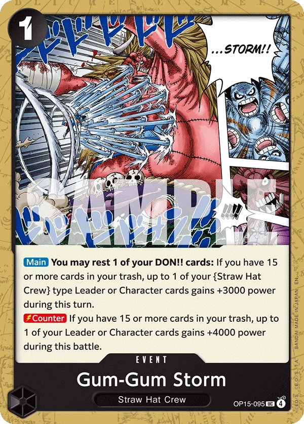 Gum-Gum Storm OP15-095 – One Piece Card Game Event