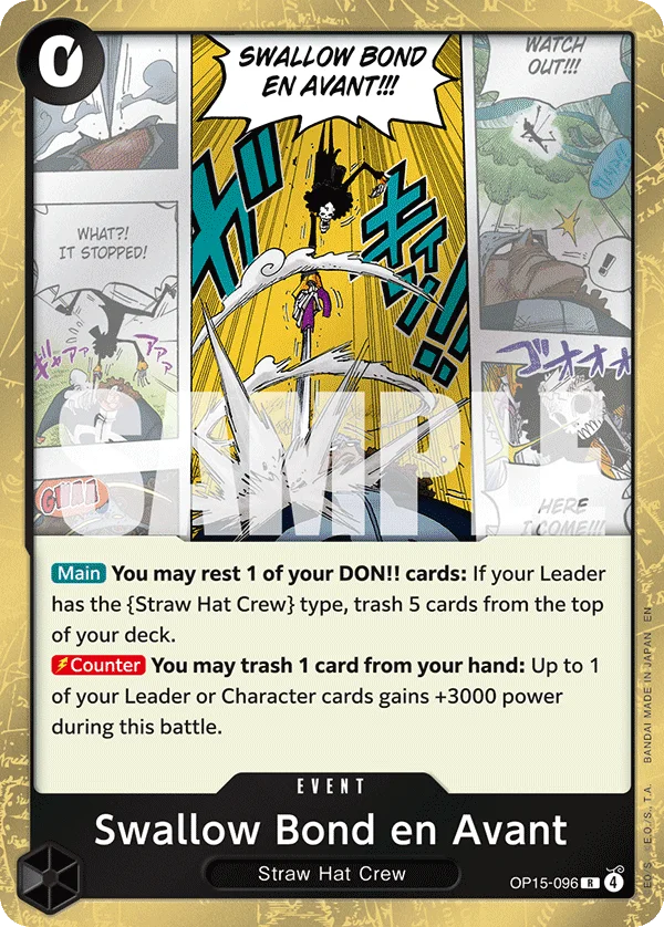 Swallow Bond en Avant OP15-096 – One Piece Card Game Event