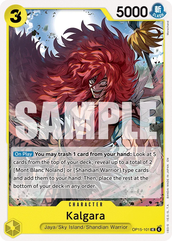 Kalgara OP15-101 – One Piece Card Game Character
