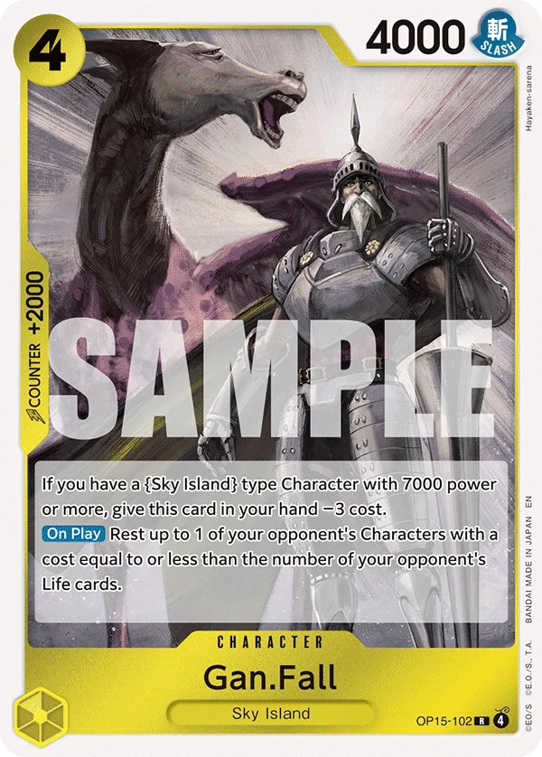 Gan.Fall OP15-102 – One Piece Card Game Character