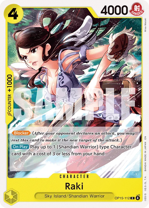 Raki OP15-112 – One Piece Card Game Character