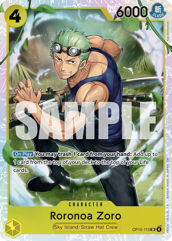 Roronoa Zoro OP15-113 – One Piece Card Game Character