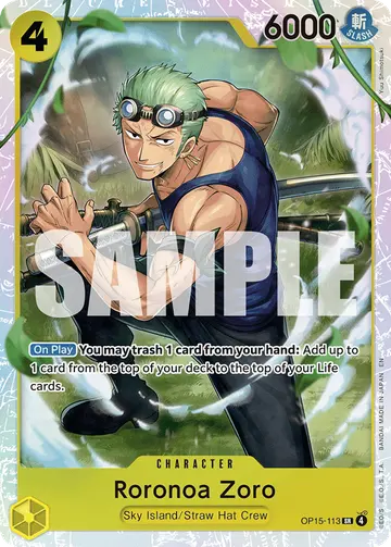 Roronoa Zoro OP15-113