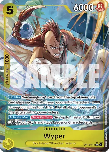 Wyper OP15-114 (Alternate art)