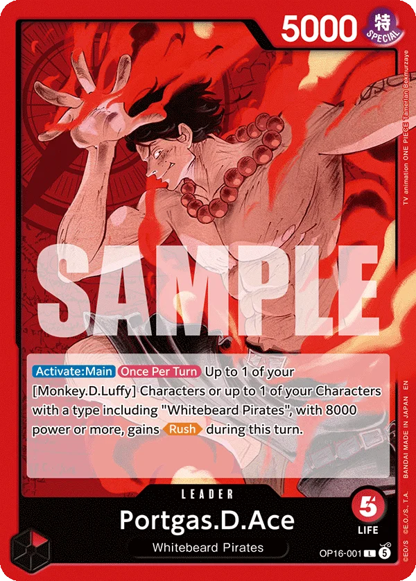Portgas.D.Ace OP16-001 – One Piece Card Game Leader