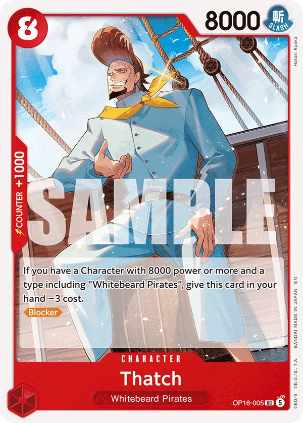 Thatch OP16-005 – One Piece Card Game Character