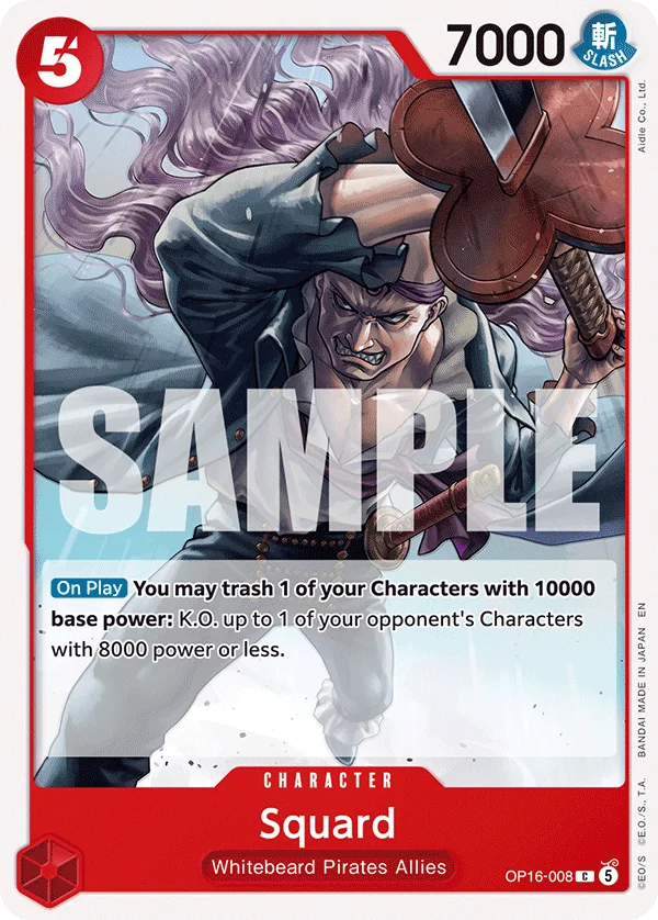 Squard OP16-008 – One Piece Card Game Character