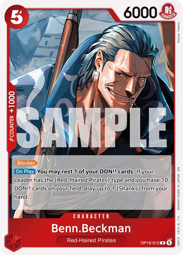 Benn.Beckman OP16-012 – One Piece Card Game Character