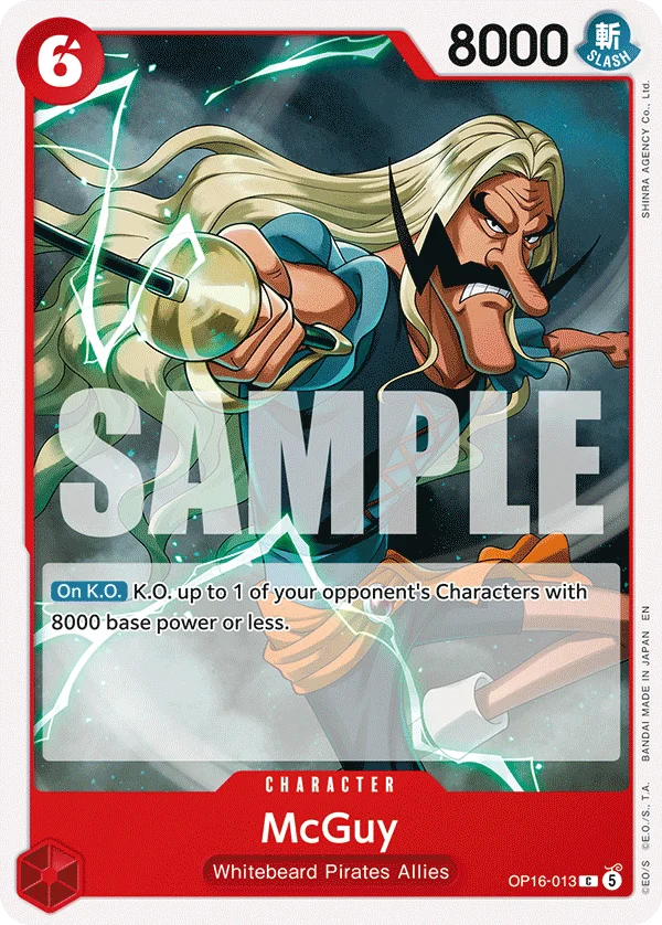 McGuy OP16-013 – One Piece Card Game Character