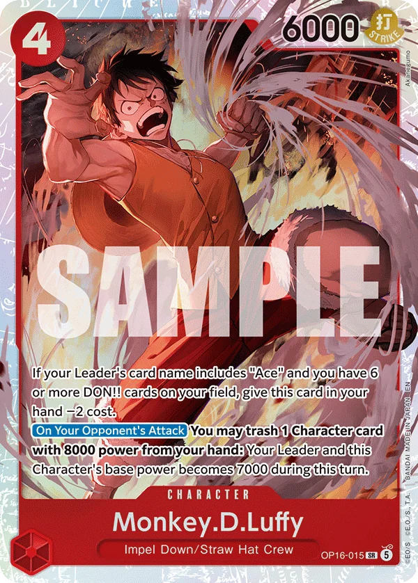 Monkey.D.Luffy OP16-015 – One Piece Card Game Character
