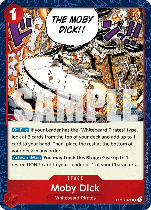 Moby Dick OP16-021 – One Piece Card Game Stage
