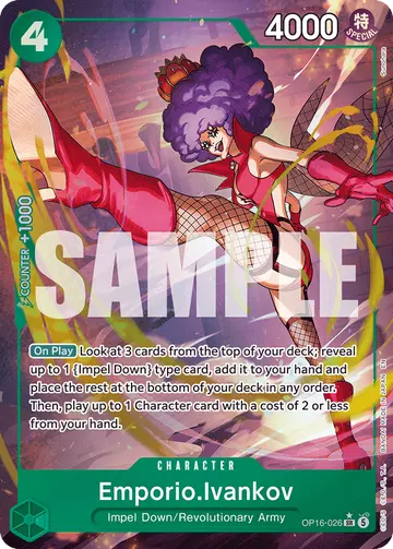 Emporio.Ivankov OP16-026 (Alternate art)
