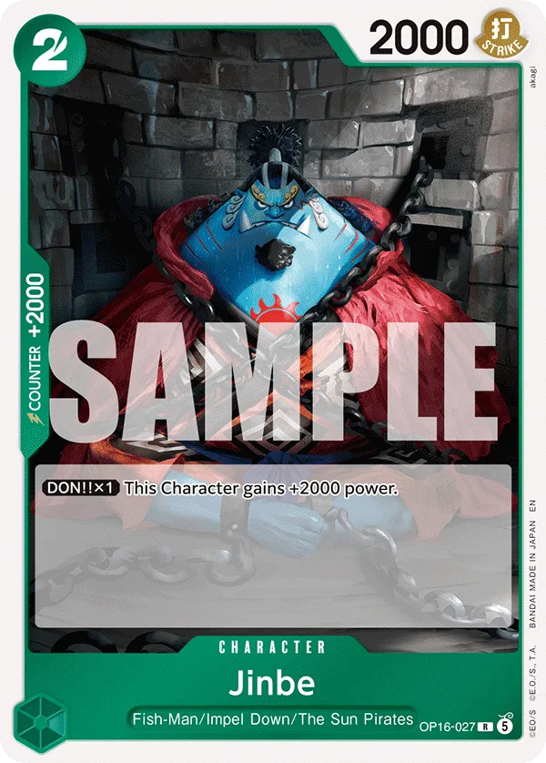 Jinbe OP16-027 – One Piece Card Game Character