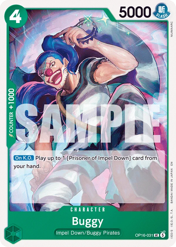 Buggy OP16-031 – One Piece Card Game Character