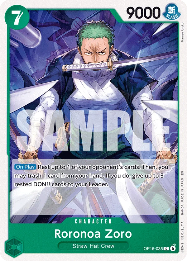 Roronoa Zoro OP16-035 – One Piece Card Game Character
