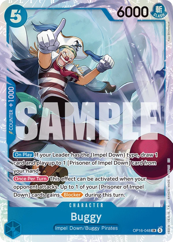 Buggy OP16-048 – One Piece Card Game Character