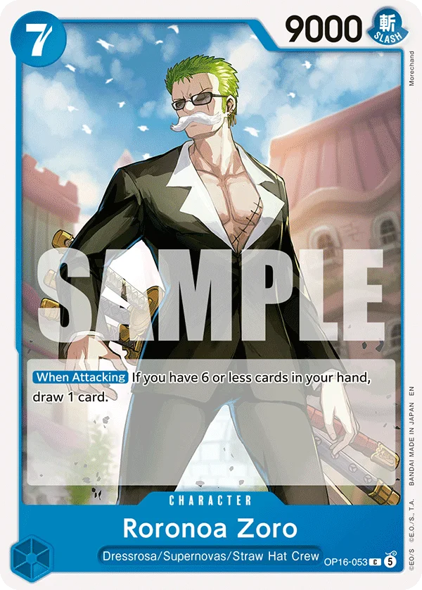Roronoa Zoro OP16-053 – One Piece Card Game Character