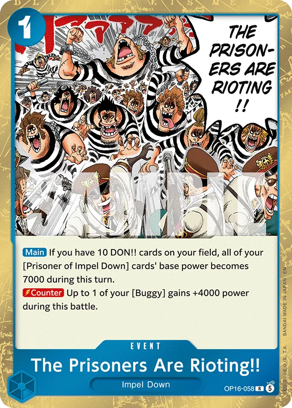 The Prisoners Are Rioting!! OP16-058 – One Piece Card Game Event