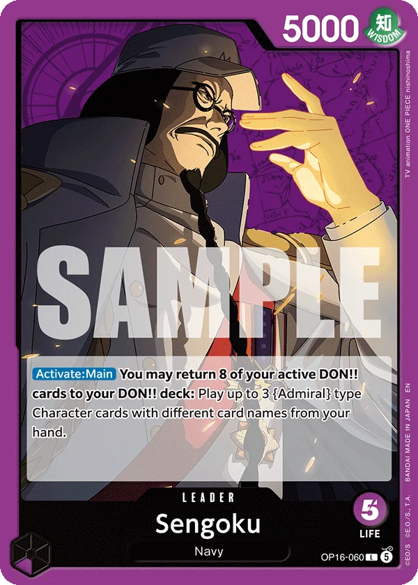 Sengoku OP16-060 – One Piece Card Game Leader